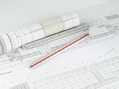 WEDO Architect kolmion viivain, valmistettu alumiinista, hopeanväriset fileet, kohokuvioitu jako, - 1 kpl (5255101)