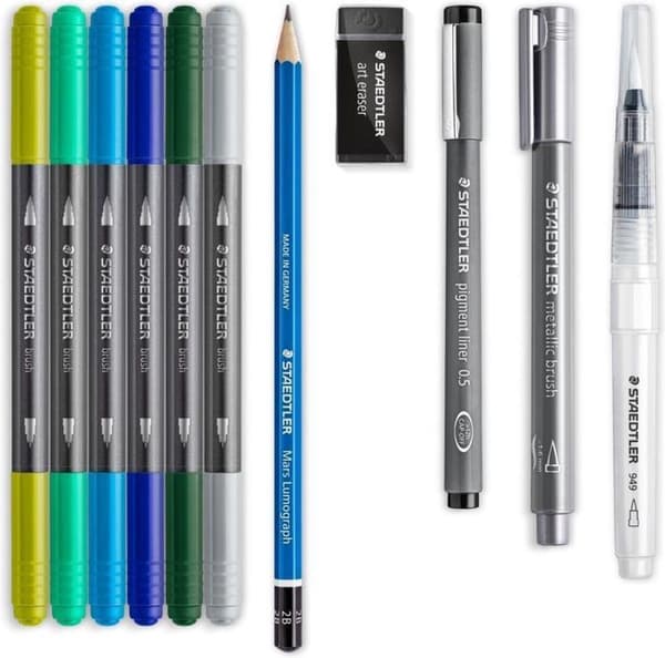 Staedtler akvarel- og håndbogstavssæt