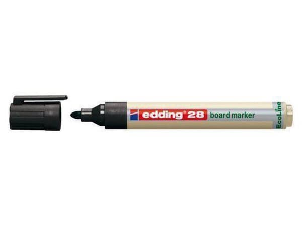 edding Whiteboard tusch 28 Ecoline - 10 sorte tuscher - Rund spids - Skrivetykkelse 1,5-3 mm