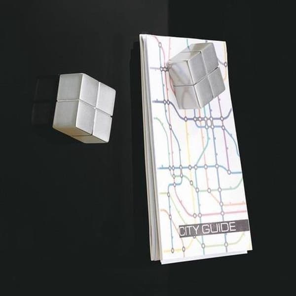 magneetti lasilevyyn Sigel 20x20x10mm hopea erittäin vahva 1 kpl SI-GL195
