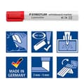 Pikkukuva 6 / 6: 8 STAEDTLER 351 B WP8X valkotaulumerkkiä, eri värejä 2,0 - 5,0 mm (351 BWP8X)