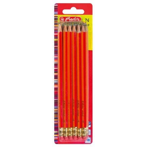 Herlitz 8850604 blyanter Scolair HB med spids 24 stykker FSC træ, lakeret
