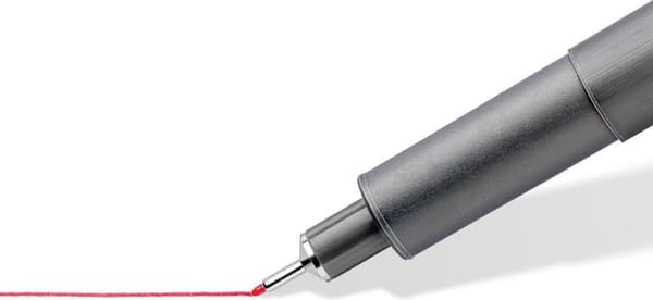 pigmenttilainer fineliner - laatikko 0,3 mm - 6 väriä