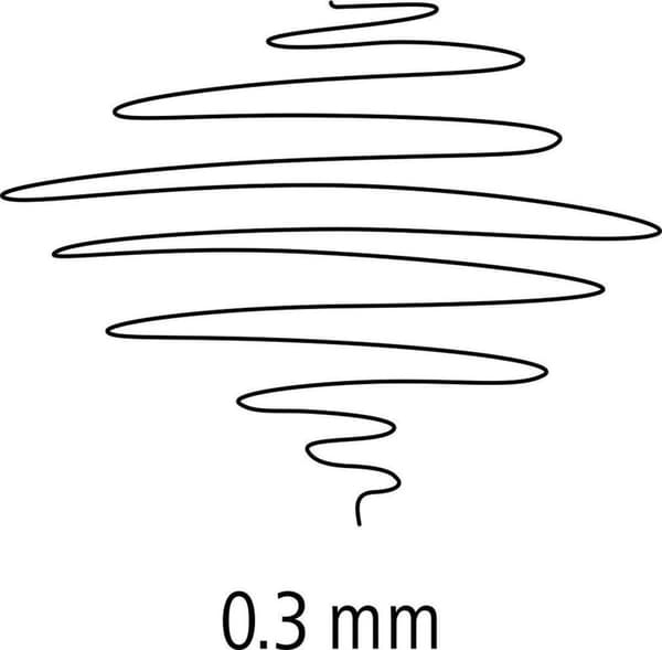 pigmenttilainer fineliner - laatikko 0,3 mm - 6 väriä