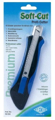 Werner Dorsch WEDO Soft-Cut Premium - kniv med rivningsblad - 18 mm (78 918)