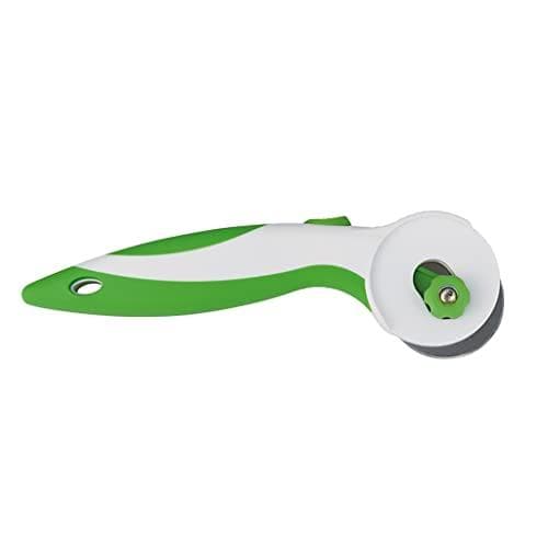 WEDO 789145 Comfortline roterande kniv med glidmekanism för exakta snitt 45 mm diameter grön vanlig