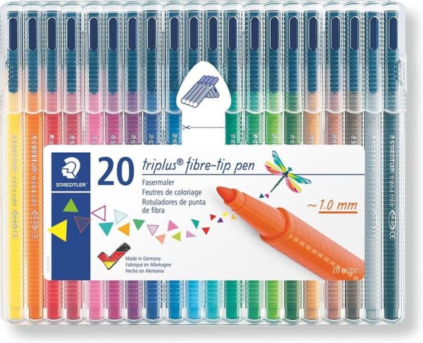 Triplus farve farvepen - Æske 20 stk