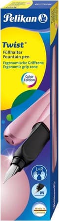 Miniatyrbillede 3 af 3: Pelikan fyldepen Twist P457 M Girly Rose +1GTP pap etui