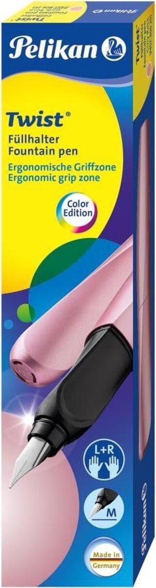 Pelikan fyldepen Twist P457 M Girly Rose +1GTP pap etui
