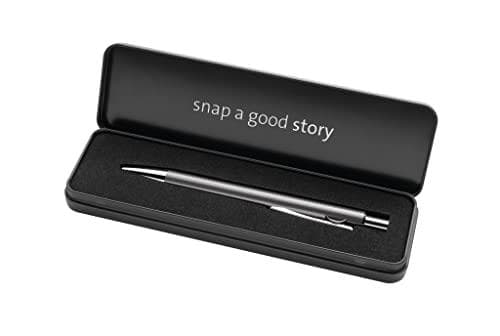 Pelikan kuglepen Snap Metalic K10 Platinum i etui Blue Clip-on Medium 1 stk (821230)