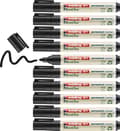 Miniatyrbillede 5 af 5: edding 21 EcoLine Permanent Marker - 10 sorte permanente markører - Rund spids 1,5 - 3 mm