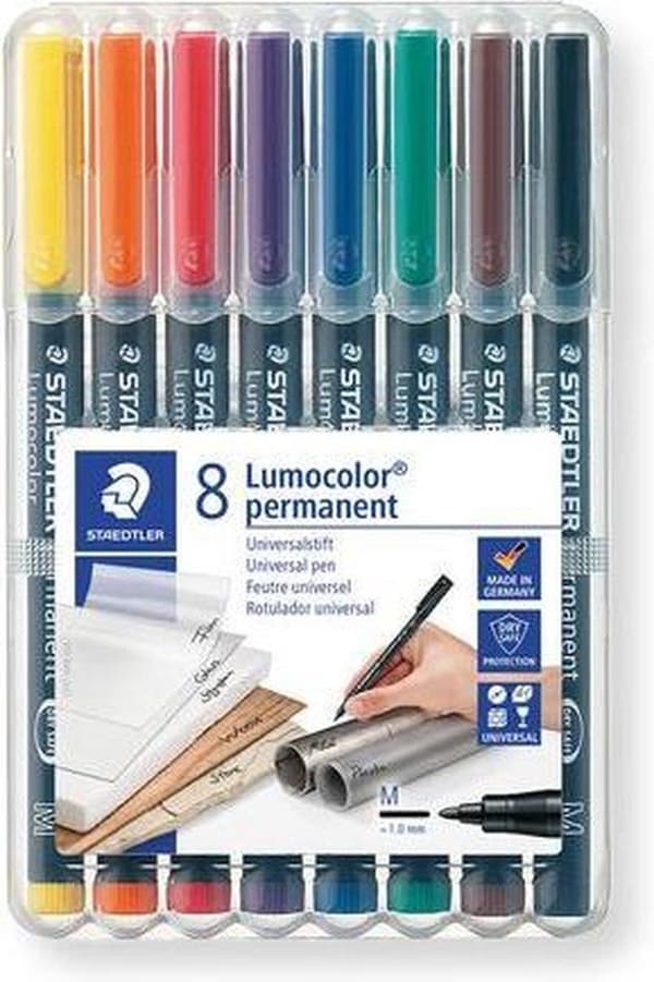 Lelut | Luova / Taideteos / Tee itse - Lumocolor M Permanent - Box 8 St
