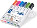 Miniatyrbillede 2 af 7: STAEDTLER Lumocolor whiteboard tusch - Æske 6 stk nye farver