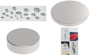 MAUL neodym skivemagnet, 8 mm, klæbekraft: 2,4 kg, sølvdiameter: 8 mm / højde: 5 mm, høj klæbekraft - 1 stk (6180996)