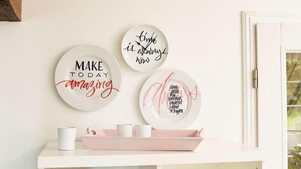 edding Porcelænspenne - Porcelænsmærker - 6 varme farver - Tåler opvaskemaskine - Rund spids