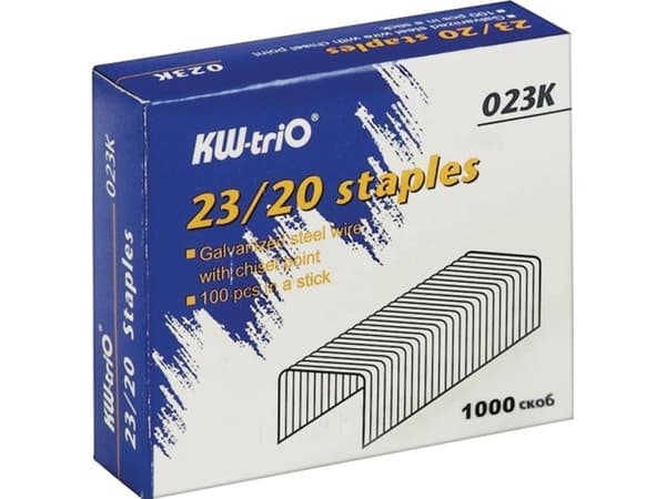 KW-TRIO Staples KW-triO 23/20 023K 140 - 200 cards 1000 pcs