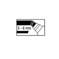 Miniatyrbillede 3 af 3: MAUL flipover tusch XXL, assorteret, sæt af 4 i farverne: 1 hver rød, blå, grøn, sort - 1 stk (6383899)