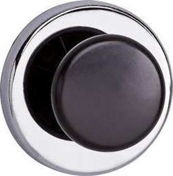 Maul Power Magnet (Diameter XH) 67mm x 33mm Rund Med Knap Sølv Sort 1 stk. 6155096