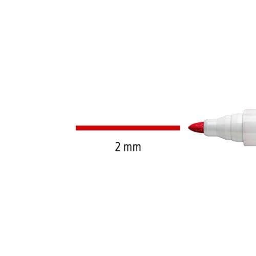 6 STAEDTLER 351 WP6 X valkotaulumerkit eri väreissä 2,0 mm