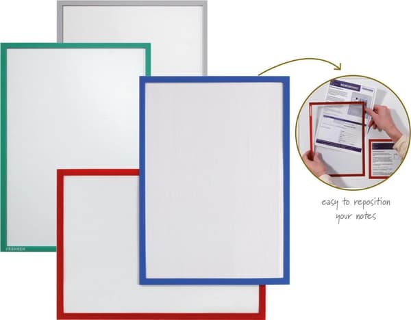 FRANKEN asiakirjateline IT X-tra Line DIN A5 vihreä - magneettinen 0,32 mm kovakalvo matta (ITSA5M 02)