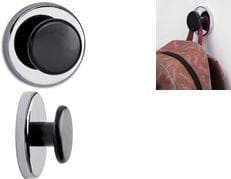 MAUL kraftmagnet med handtagsknapp, 51 mm, styrka: 9 kg silver / svart, diameter: 51 mm / höjd: 24 mm, - 1 st (6154996)