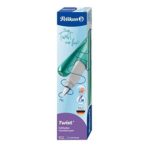 Pelikan 820165 reservoarpenna Twist Cold Alaska, M spets, 1 st i hopfällbar låda