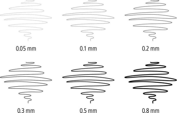 Pigmentlinener fineliner - laatikko 6 kpl (4 + 2)