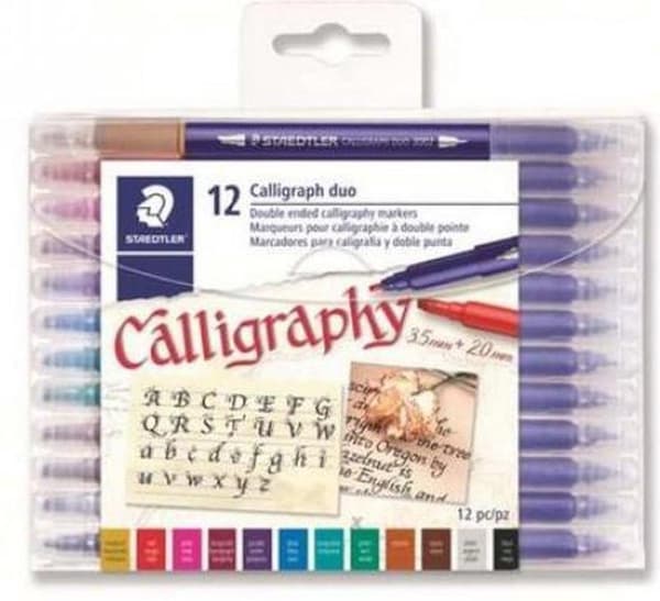 Kalligrafi penna. duo point - set 12 st