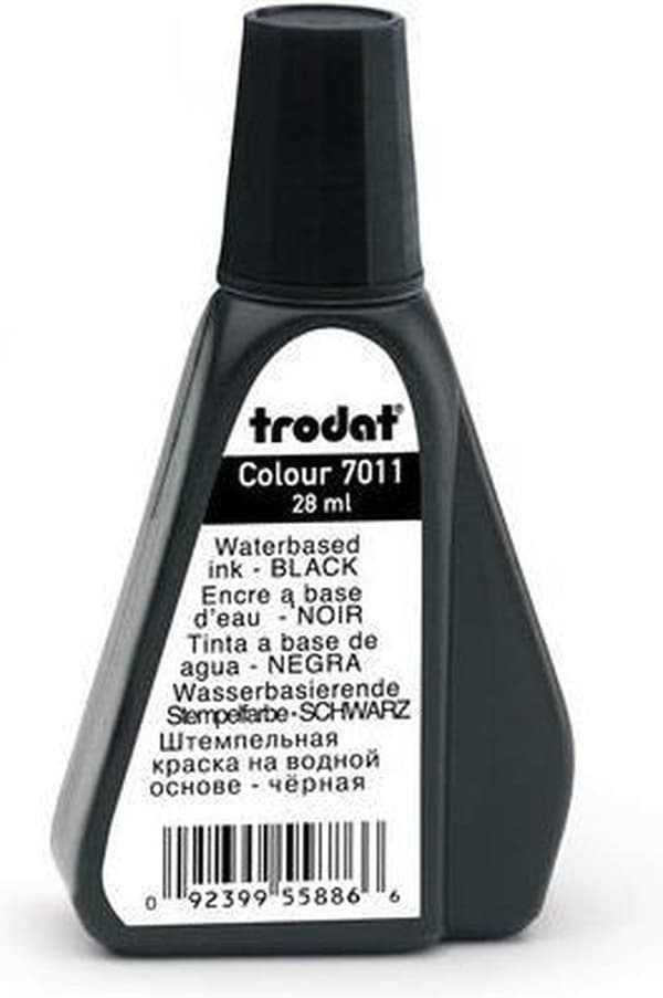 Trodat 7011 refill stämpelbläck för bläckkuddar 28 ml. - blått