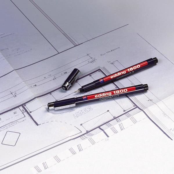Profipen Edding 1800-02 rød