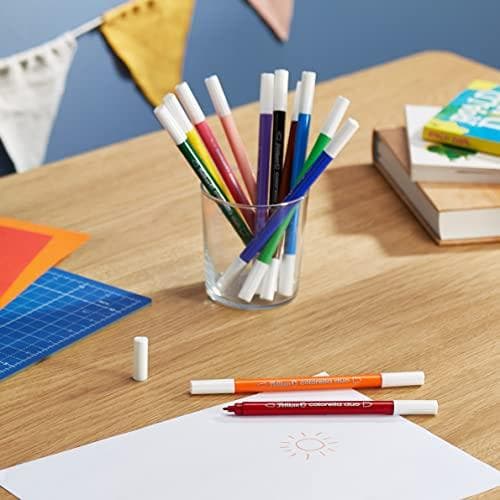 Pelikan 813846 fiberpenna Colorella Duo C407, 12 pennor i vikbar kartong