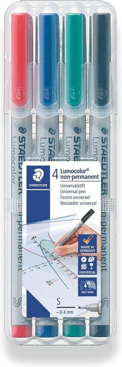 Lumocolor S ei-pysyvä - Laatikko 4 kpl