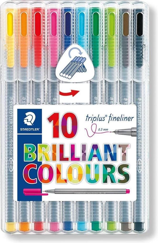 Triplus fineliner - Æske 10 stk