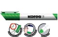 Pikkukuva 3 / 6: Valkotaulu & Flipover-merkit Kores XW1, pyöreä kärki 3mm 4 kpl ja pyyhekumi