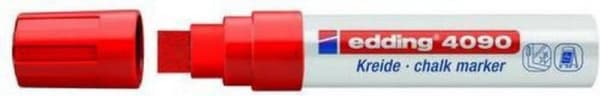Edding 4090 Vinduesmarkør Chalk Marker rød
