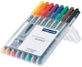 Pikkukuva 3 / 6: STAEDTLER Lumocolor 313 pysyvä tussi, hieno kärki, 0,4 mm, lajitelma (8 kpl pakkaus)