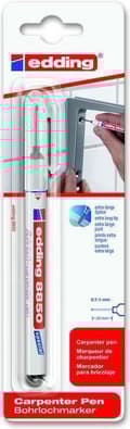 Miniatyrbillede 5 af 6: Edding 8850 snedkerpen sort (0,7 - 1 mm rund) -