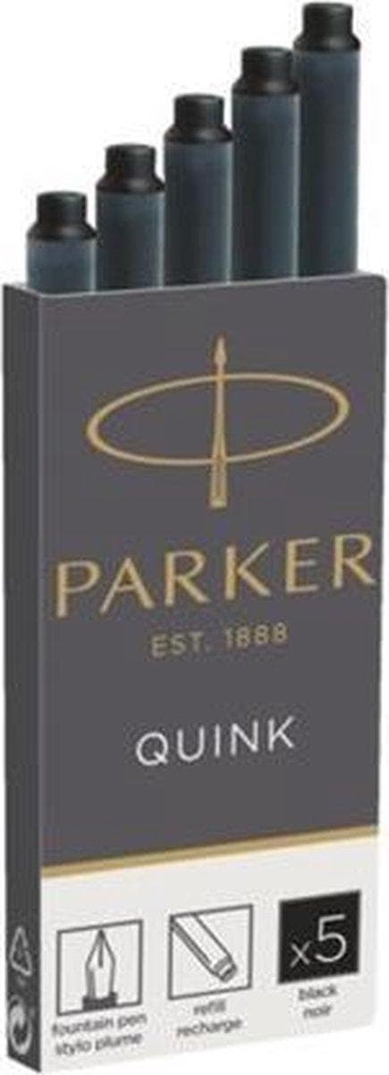 Parker blækpatroner Quink sort