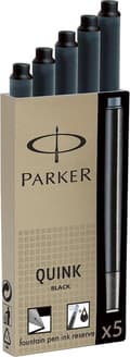 Miniatyrbillede 2 af 3: Parker blækpatroner Quink sort