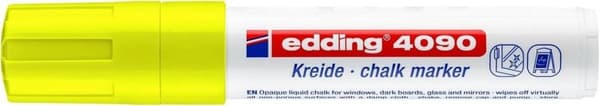 Edding 4090 Vinduesmarkør Chalk Marker Neongul