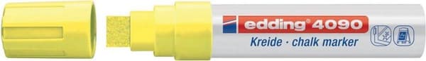 Edding 4090 Vinduesmarkør Chalk Marker Neongul
