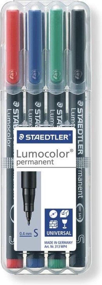 Lumocolor S permanentti - Laatikko 4 kpl