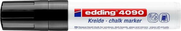 Edding 4090 Vinduesmarkør Chalk Marker sort
