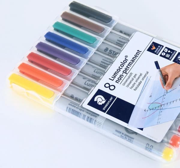 Lumocolor M ei-pysyvä - Laatikko 8 kpl