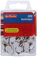 Miniatyrbillede 1 af 4: herlitz tegnestifter, hvid, diameter: 9,5 mm lavet af metal, plastbelagt hoved (8770158)