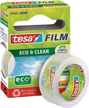 TESA eco&clear 15mm10m 10m läpinäkyvä 1kpl Teippi toimistoon (57035-00000-00)