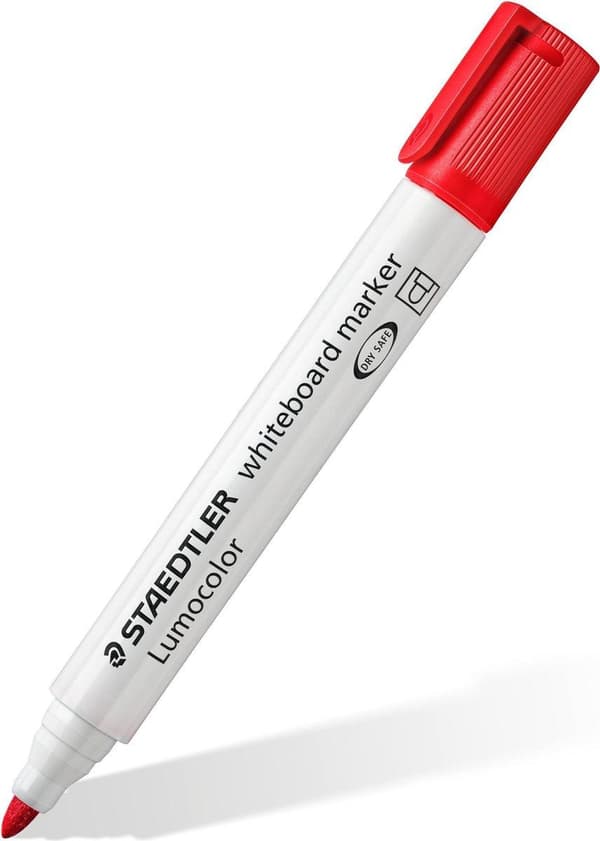 Lumocolor whiteboard tusch rund spids - æske 4 stk