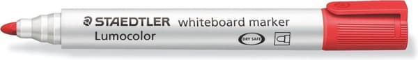 Lumocolor whiteboard tusch rund spids - æske 4 stk