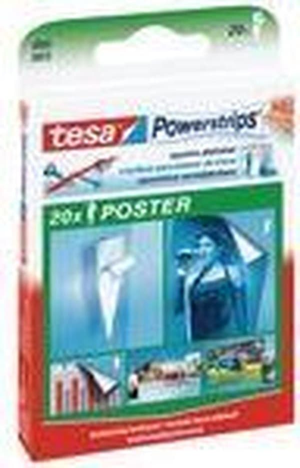 TESA POWERSTRIPS POSTER 20 stk