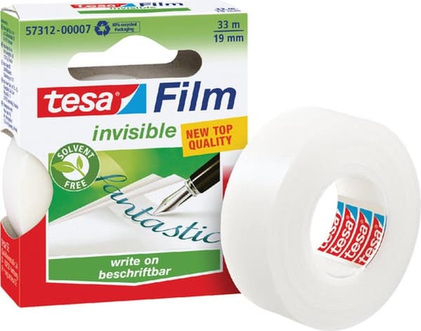 Tejp Tesa film 19 mm x 33 m osynlig